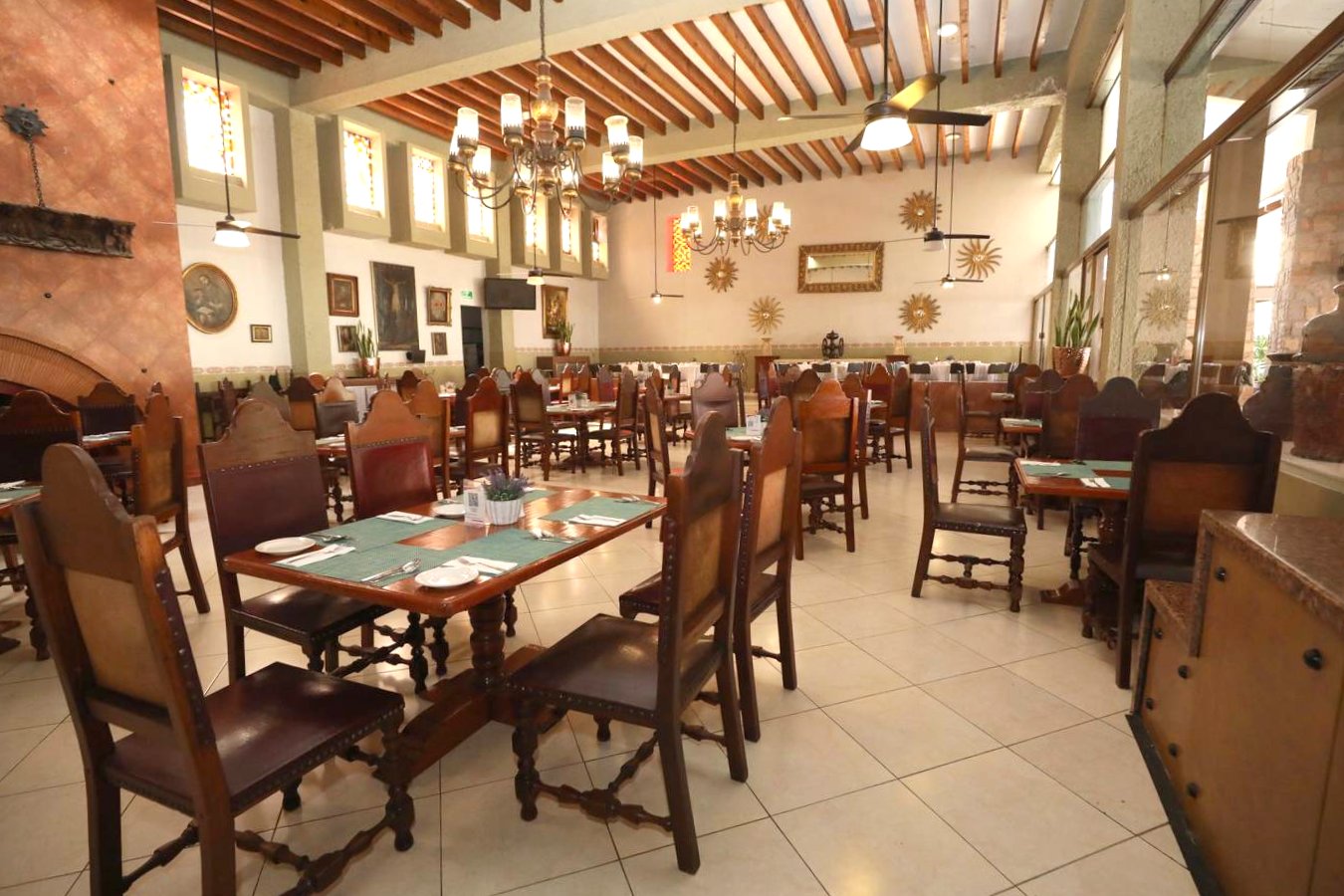 Restaurante, Hotel Real de Minas Tradicional, Hotel en Santiago de Querétaro